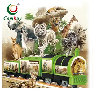 Self-assembly railcar animals car series cartoon train toy