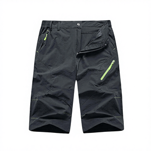 Pantalones Cortos de Senderismo para Hombre, de Secado Rápido, Transpirables, Impermeables, de Poliéster/Algodón, Cintura Media, Cordón Ajustable, Elásticos, 3/4 de Longitud, Servicio OEM - Product Image 4