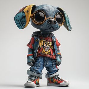 Özel koleksiyon köpek rakamlar hediye 1/6 ölçekli Trendy oyuncak Anime vinil aksiyon figürleri - Product Image 4