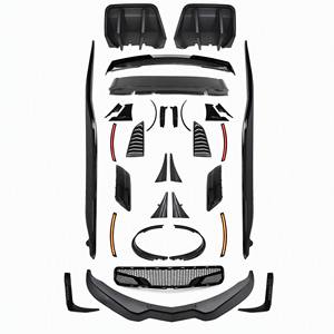 Kit de carrosserie de conversion style ZR1 pour <span class=keywords><strong>Corvette</strong></span> <span class=keywords><strong>C7</strong></span> Z06 GS 2014-2019, comprenant séparateur avant, jupes latérales, lèvre arrière et spoiler Stage 3 - Fabricant - Product Image 2