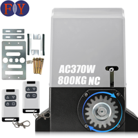 Moteur d'ouverture de portail coulissant monophasé AC 370W 800kg pour extérieur avec détection d'obstacles et fonction de rebond