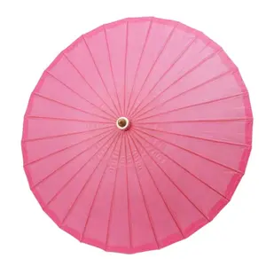 Bamboo solid white paper parasol & umbrella Suppliers