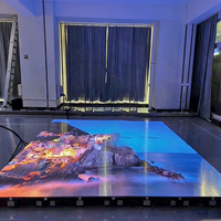 Écran de sol LED P3.91, interactif activé par capteur, centre commercial, vidéo, sol de danse