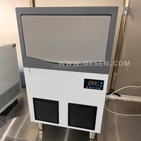Fabricant de glace en forme de croissant de 400 lb par jour, refroidissement par air, stocke 300 lb de glace en forme de croissant pour les bars à café