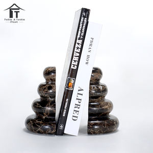 Design d'intérieur moderne Décoration de maison de luxe Café Beige Marbre <span class=keywords><strong>Booken</strong></span> Tabletop Office Decor Accessories - Product Image 4