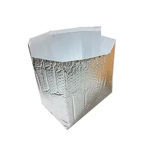 Foil Air Bubble Isolado 3D 2D Isolamento Térmico Saco Caixa Liner Pouch Food Delivery Cooler Bag para Congelados Cadeia Fria Shi