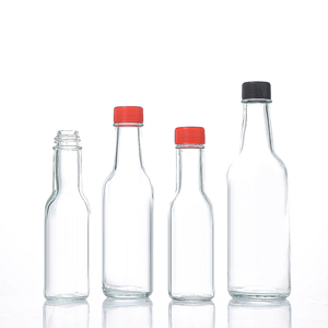 Offre Spéciale mini bouteilles vides de sauce chili 100ml 150ml 250ml capacité forme plate bouchon à vis en plastique sauce piquante tomate <span class=keywords><strong>Tabasco</strong></span> stockage - Product Image 2