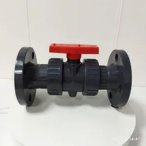 High Quality China Suppliers Double Union 8 Inch Pvc Ball Valve Plastic Irrigation Valve