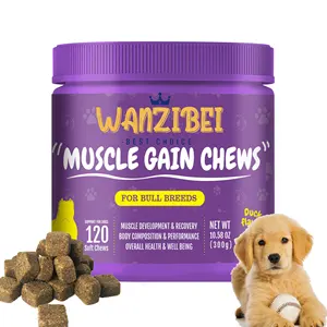 Muscle Gain Power Soft Chews Strengthens Immune System Pet Supplement Muscle Gain strengthens Immune System Muscle Builder