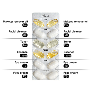 Seyahat Boyu Cilt Bakım Seti Makyaj Temizleme Yağı Temizleyici Cilt Bakım Toneri Göz Kremi Yüz Kremi Serum Kapsülleri - Product Image 1