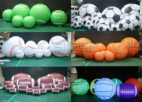 Ballon de football géant gonflable en PVC, hermétique, pour la plage et les sports
