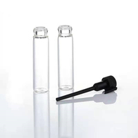 Mini diffuseur cosmétique flacon d'échantillon en verre 1ml/2ml/3ml flacon de testeur de parfum avec bouchon en plastique
