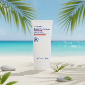 ครีมกันแดดเกาหลี ASIS-TOBE ชาเขียว บำรุงผิวชุ่มชื้น 50 มล. ป้องกันรังสียูวี SPF 50+ PA++++ ลดเลือนริ้วรอย ผิวขาวกระจ่างใส ทุกสภาพผิว - Product Image 3