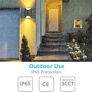 Lampada da <span class=keywords><strong>Parete</strong></span> <span class=keywords><strong>LED</strong></span> 10W Impermeabile IP65, Cubo Orientabile in Alluminio, Luce Decorativa da Giardino e Portico - Product Image 3