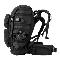 Sac à dos tactique LUPU LP1478 45L Fermeture éclair Étanche Respirant Tissu camouflage Nylon/Polyester Sport Randonnée en plein air