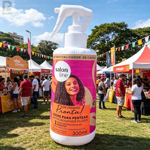 Bouteille gonflable extérieure de 3 m de haut, qualité supérieure, en tissu Oxford, avec logo personnalisé, sculpture en forme de bouteille de soin pour la promotion des salons de beauté/vente en magasin - Product Image 6