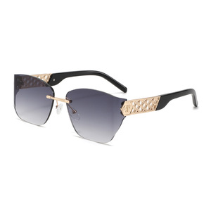 Gafas de Sol Modernas para Mujer, Diseño sin Montura, Lujo Ligero, Protección UV400, Estilo Inspirado en Instagram - Product Image 3