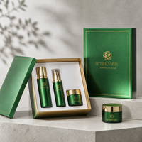 Boîte rigide personnalisée avec couvercle et base, ensemble de soins cosmétiques, emballage de boîte cadeau avec insert en mousse personnalisé