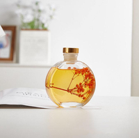 Bouteille en verre de haute qualité pour parfum, diffuseur d'huiles essentielles sans flamme avec bâtonnets en rotin, pour décoration intérieure