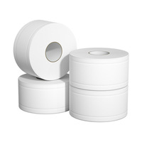 Papier toilette en rouleau jumbo commercial 3 plis, écologique, personnalisé en gros, pas cher, Papel Higienico Por Mayor