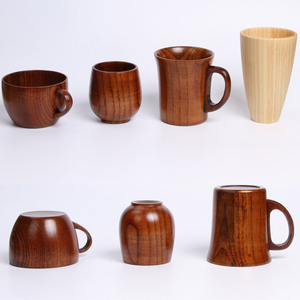 Tazas de madera estilo japonés, tazas de sake, tazas de agua de madera maciza, tazas portátiles, tazas de té para restaurantes, venta al por mayor de fábrica. - Product Image 3