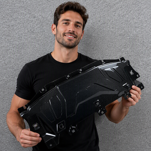 VS lokale aandelen |    Supra Dry Carbon Fiber Koelplaat voor de motorruimte voor Toyota Supra MKV - Product Image 1