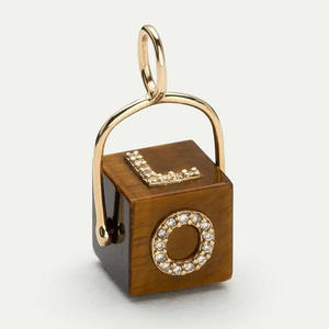 Grosir indah perhiasan kecil liontin batu alam tatahan buatan tangan DIY kalung mode berlian awal liontin jimat - Product Image 5