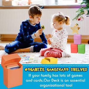 Y Y TCG Cards <b>Plastic</b> Eco-friendly Deck <b>Boxes</b> <b>Large</b> Capacity Storage for 80+ Cards Collectible Games Storage Organizer Colorful - Product Image 3