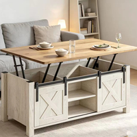 Meilleure Vente : Table Basse Relevable Multifonctionnelle Quatre-en-un avec Rangement