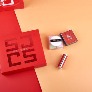 Cosmétiques de luxe pour femmes, rouge à lèvres personnalisé imperméable, poudre libre, poudre fixante en coussin d'air, <span class=keywords><strong>coffret</strong></span> cadeau personnalisé, vente en gros - Product Image 6