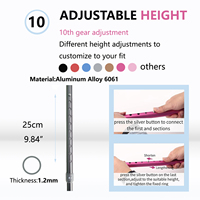 Bastones de Caminar Plegables Ajustables para Exteriores, Bastones de Aluminio de 2 Secciones, Regalo para Personas Mayores, Bastones de Apoyo para Caminar para Hombres y Mujeres