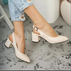 Sandalias de Plataforma Media con Tacón de Cristal y Diseño Elegante para Mujer, Cómodas y a la Moda, Tallas 36-40, Hechas en Turquía - Product Image 1