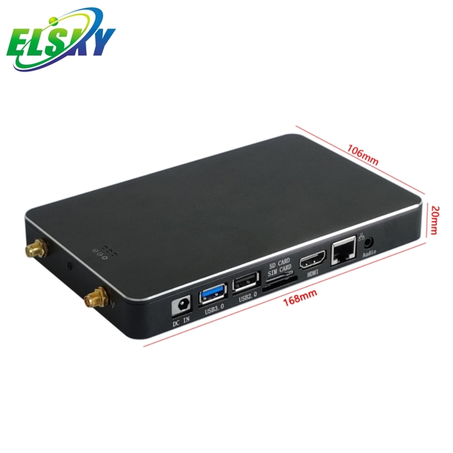ELSKY Android Mini Pc with CPU Rockchip RK3288 4K Display 2COM RS232 USB2.0 Android11.0 RAM8/16G