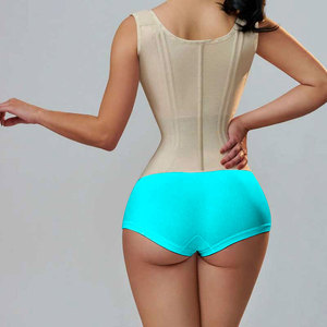 LANGQIN kadın çift <span class=keywords><strong>s</strong></span>ıkıştırma bel eğitmen korse colomcorset as kuşaklar fermuar kanca düz göbek zayıflama vücut bel Cinchers - Product Image 5