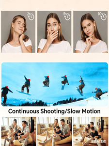 Cámara de Fotos y Vídeo Digital Todo en Uno, 180 °   Pantalla giratoria de 3 pulgadas, zoom súper 40X, píxeles 4K y 5K opcionales, flash emergente, Recha - Product Image 3