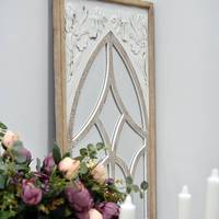 Vente en gros de miroirs muraux en bois rectangulaires de style rustique vintage pour la décoration de la maison en Europe, épaisseur 5,0 mm, ART NEST