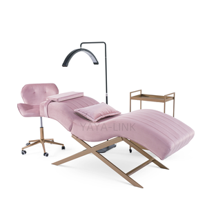 Table de soin de luxe moderne pour salon de beauté, lit d'extension de cils incurvé sur mesure - Product Image 1