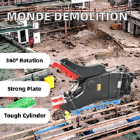 Pulvérisateur hydraulique pour béton, accessoire d'excavatrice, concasseur de démolition, concasseur de béton, pulvérisateur secondaire.