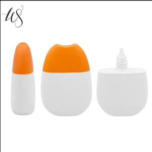 ขวดเปล่าบรรจุภัณฑ์เปล่าพร้อมปั๊มตราประทับสำหรับดูแลผิวขวดโลชั่นกันแดดแบบ HDPE กำหนดเองขนาด50มล. - Product Image 2