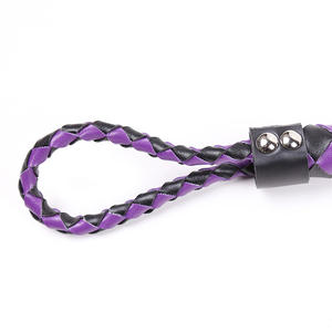Fouet en cuir tressé à <span class=keywords><strong>la</strong></span> main BDSM, outils de punition pour couples, pagaie pour fessées, jouets sexuels pour esclaves - Product Image 6