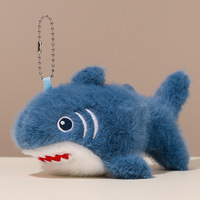 Jolie poupée en peluche méduse animaux marins, pendentif crabe porte-clés pour sac d'école