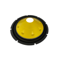 Subwoofer de 12 pouces de haute qualité OEM ODM Pro Audio avec bord en caoutchouc, cône en PP, accessoires pour haut-parleurs, cônes en papier
