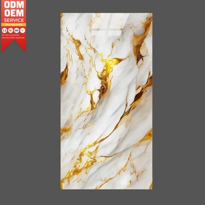 Panneau de marbre imperméable et résistant à l'usure pavage anti-<span class=keywords><strong>d</strong></span>érapant pour sols de balcon feuilles de marbre Pvc livre ouvert - Product Image 1