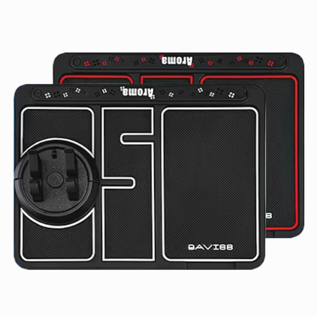 Fluorescence Non-Slip Car Versatile Dashboard Anti-Slip Rubber Noctilucent Mat 360 Rotation Car Phone Holder With Aroma