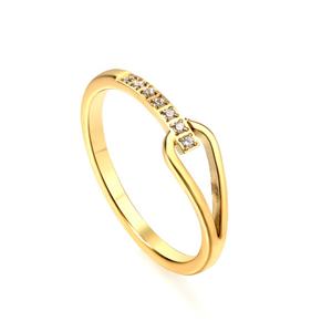 Fashion Custom Diamond Geometric <b>Ring</b> Jewelry Hollow 18K <b>Gold</b> Plated Waterproof Stainless Steel <b>Cubic</b> <b>Zirconia</b> <b>Ring</b> for Women - Product Image 3