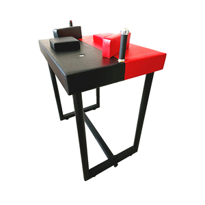 Tavolo Professionale per Allenamento <span class=keywords><strong>di</strong></span> <span class=keywords><strong>Braccio</strong></span> <span class=keywords><strong>di</strong></span> <span class=keywords><strong>Ferro</strong></span>, Attrezzatura da Palestra in <span class=keywords><strong>Ferro</strong></span> e Acciaio Resistente, Nero e Rosso - Product Image 3