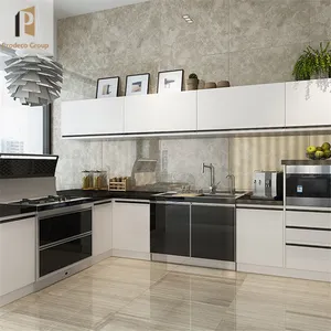 L-образный кухонный шкаф, кухонная кладовая, кухонный шкаф из натурального дерева