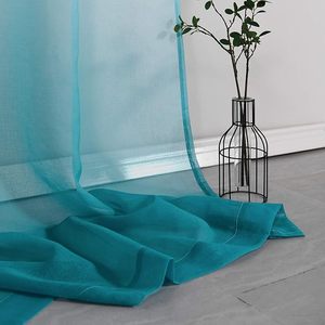 <span class=keywords><strong>Rideaux</strong></span> en tulle de polyester cristallin ultra-légers imprimés sur mesure avec un dégradé de couleurs arc-en-ciel pour un effet drapé décoratif - Product Image 2
