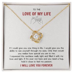 สร้อยคอจี้รูปปมรักทองแดงคลาสสิก "To the Love of My Life" พร้อมการ์ดข้อความส่วนตัว - ของขวัญวันวาเลนไทน์สำหรับคนรัก - Product Image 4