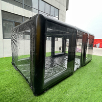 Tente de lavage de voiture gonflable robuste, garage mobile portable, installation facile, abri imperméable pour le lavage, le polissage et la peinture des voitures